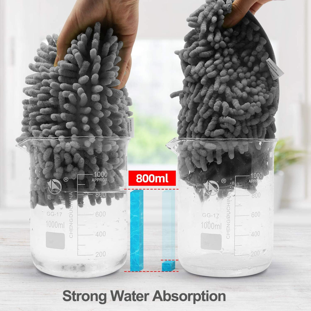 Microfibre Car Dust Mop with Extendable Use Lint-Free Scratch-Free Cleaning Brush Cleaning Tool Grey