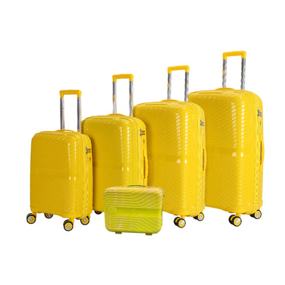 Suitcase Carry On Hand Cabin Luggage Lightweight Hard Shell Checked in Suitcase with 4 Spinner Wheels TSA Lock 13" 20" 24" 28" Travel Trolley Case PC+ABS-M6989