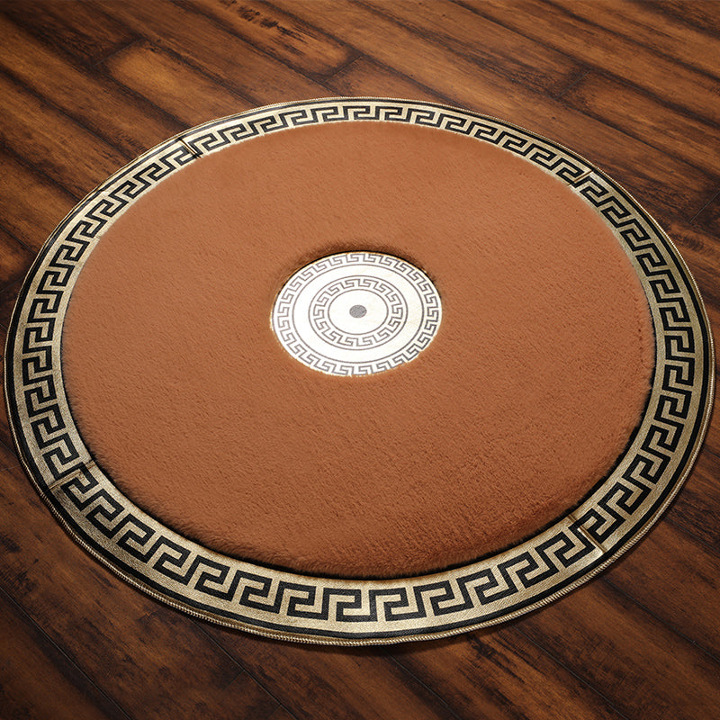 Faux Fur Rabbit Round  Area Rug 120x120