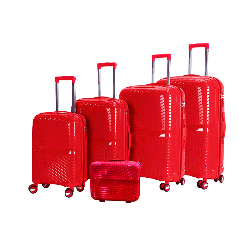 Suitcase Carry On Hand Cabin Luggage Lightweight Hard Shell Checked in Suitcase with 4 Spinner Wheels TSA Lock 13" 20" 24" 28" Travel Trolley Case PC+ABS-M6989