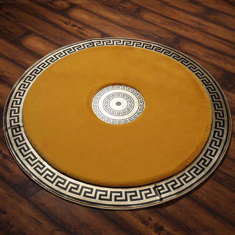 Faux Fur Rabbit Round  Area Rug 120x120