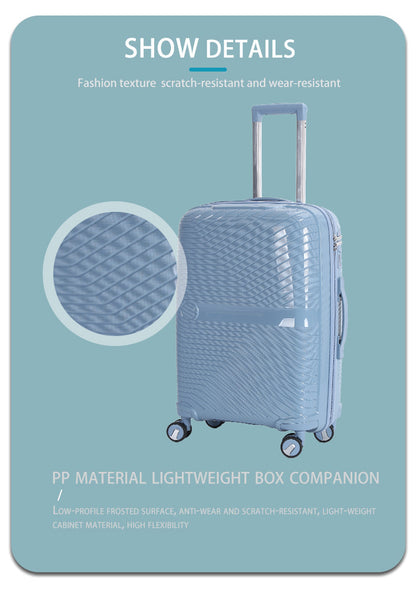 Suitcase Carry On Hand Cabin Luggage Lightweight Hard Shell Checked in Suitcase with 4 Spinner Wheels TSA Lock 13" 20" 24" 28" Travel Trolley Case PC+ABS-M6989