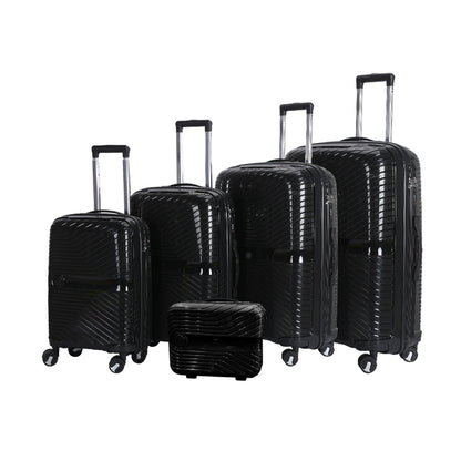 Suitcase Carry On Hand Cabin Luggage Lightweight Hard Shell Checked in Suitcase with 4 Spinner Wheels TSA Lock 13" 20" 24" 28" Travel Trolley Case PC+ABS-M6989