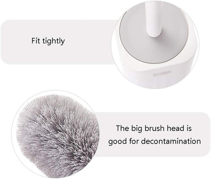 Toilet Brush, No Deep Ends, Cleaning Brush for Toilets, Wall Painting, Household, Bathroom, Toilet Brush with Holder, Toilet Brushes and Holder