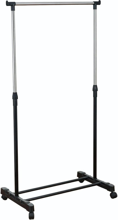 Single Rail Clothing Garment Rack Display Hanger Hanging Stand Cloth