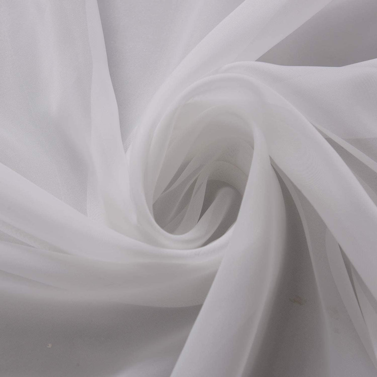 Leaf Design and Plain Voile Net Curtain - Sold By The Metre - (Drop: 118" (300cm)