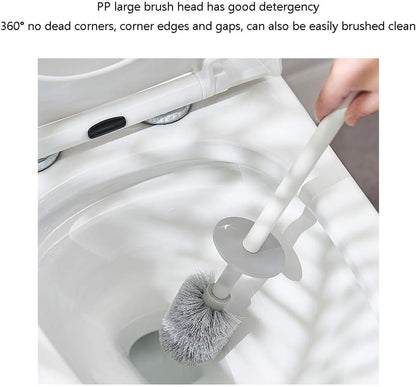 Toilet Brush, No Deep Ends, Cleaning Brush for Toilets, Wall Painting, Household, Bathroom, Toilet Brush with Holder, Toilet Brushes and Holder
