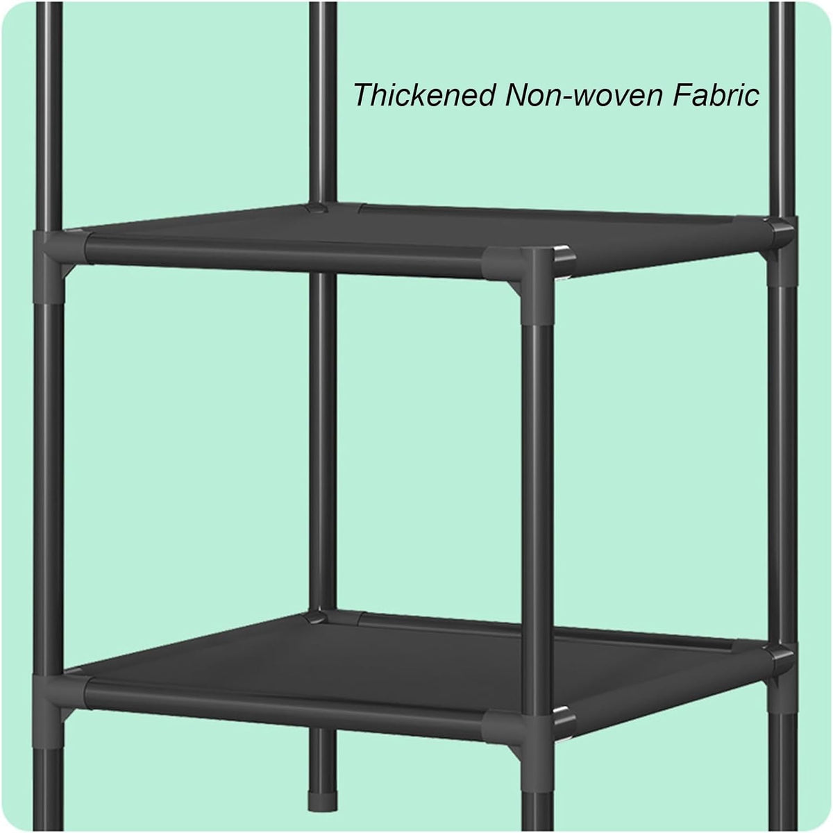 Corner Coat Rack Freestanding Metal Clothing Rack With 2/3-Tier Shelves And 4 Hooks Corner Clothes Rack For Home,Bedroom,Living Room