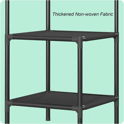Corner Coat Rack Freestanding Metal Clothing Rack With 2/3-Tier Shelves And 4 Hooks Corner Clothes Rack For Home,Bedroom,Living Room