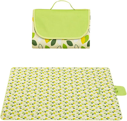 Picnic travel Blanket With Waterproof Backing, 200 x 200 cm Picnic Mat Foldable