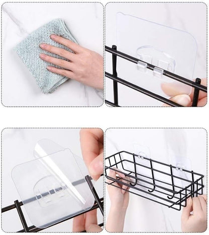 Shower Caddy Shower Shelves, Adhesive Shower Organizer Hanging No Drilling