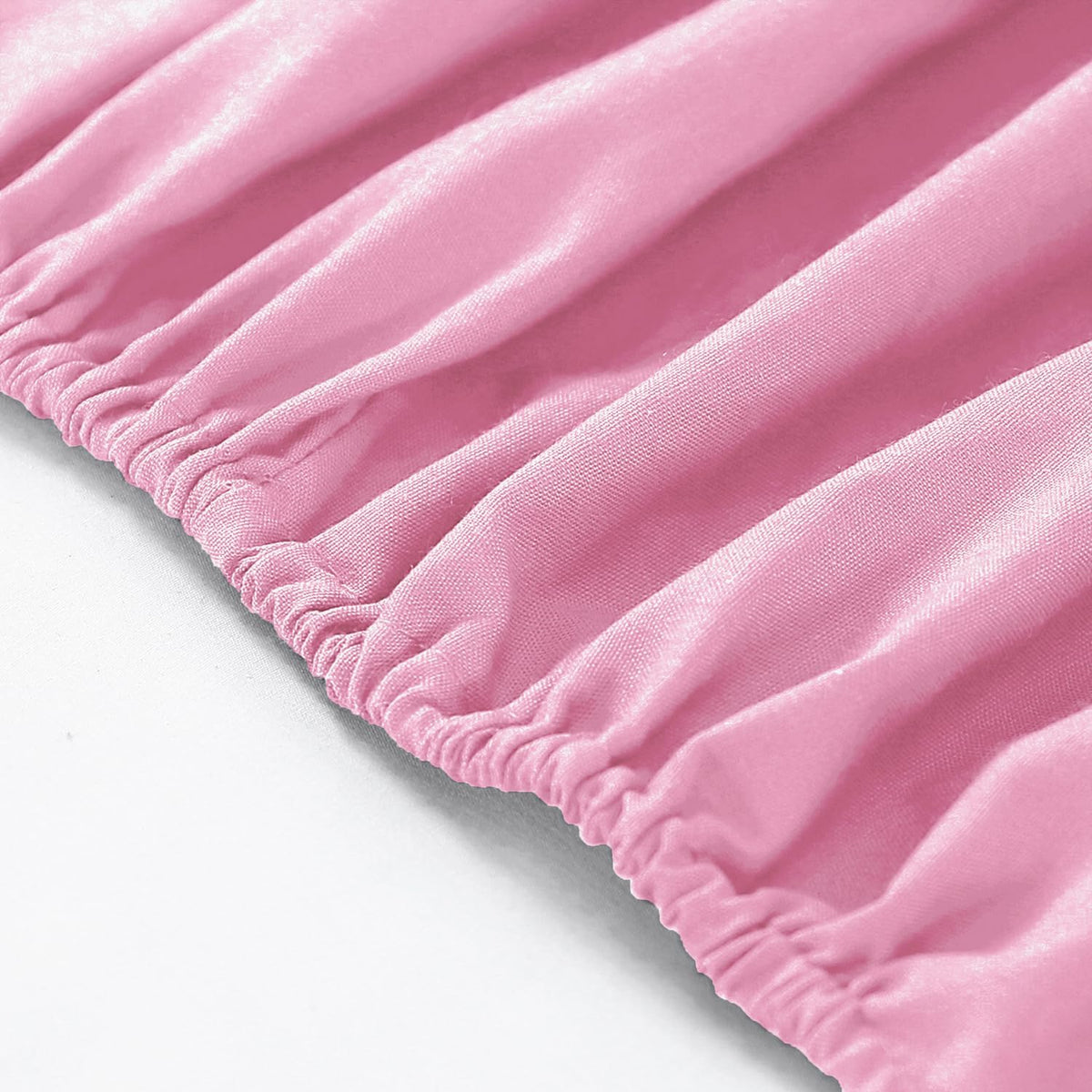 Fitted Bed Sheet Poly Cotton Percale Easy Care Plain Dyed Bed Sheet