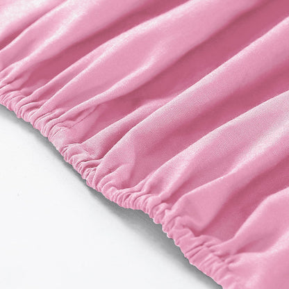 Fitted Bed Sheet Poly Cotton Percale Easy Care Plain Dyed Bed Sheet