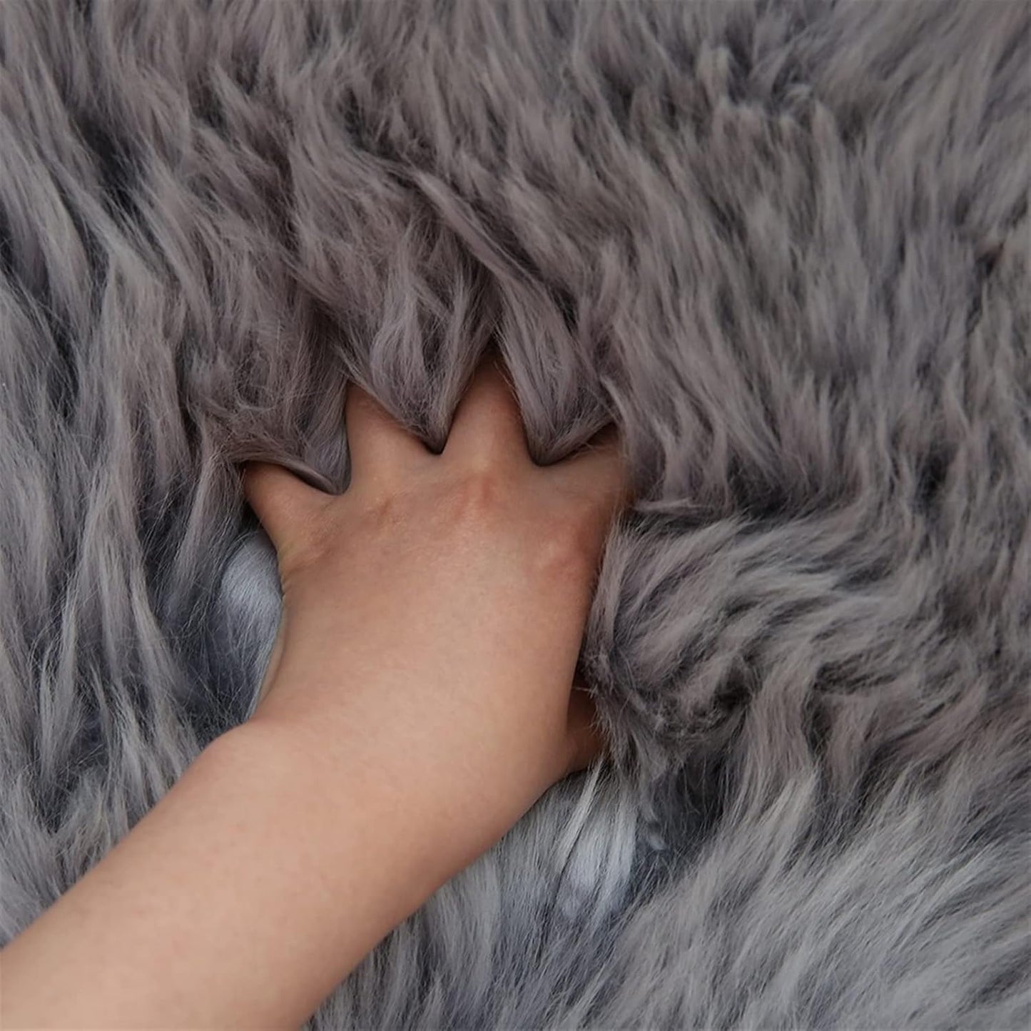 Real Genuine Sheepskin Rug Natural Sheepskin Throw Real Full Sheepskin Rugs Fluffy Fur Rug Authentic Sheepskin Seat Covers For Chairs Sheepskin Seat Pads Cushion White (70X100cm)(Double: 210x80cm)