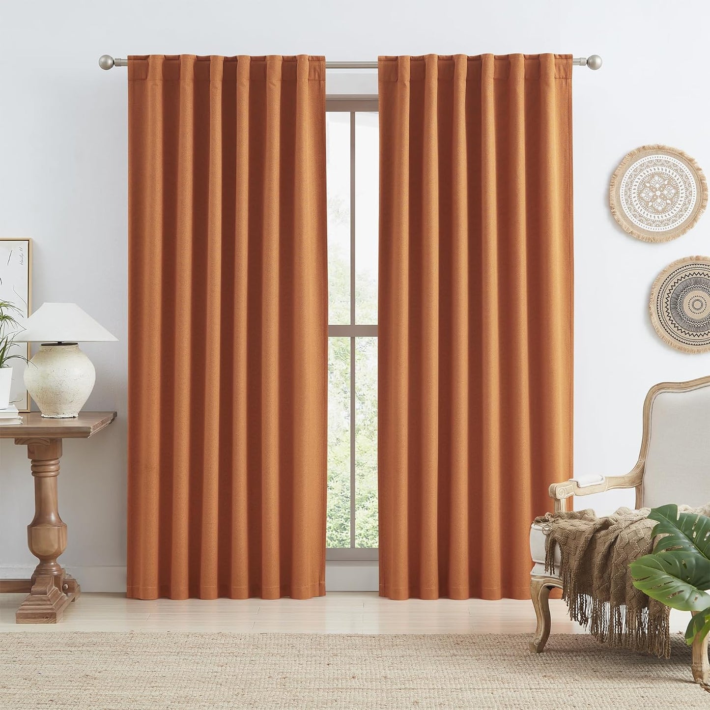 Curtains Thermal Insulated Full Blackout SOFT 1 Panel each pack, 314-2