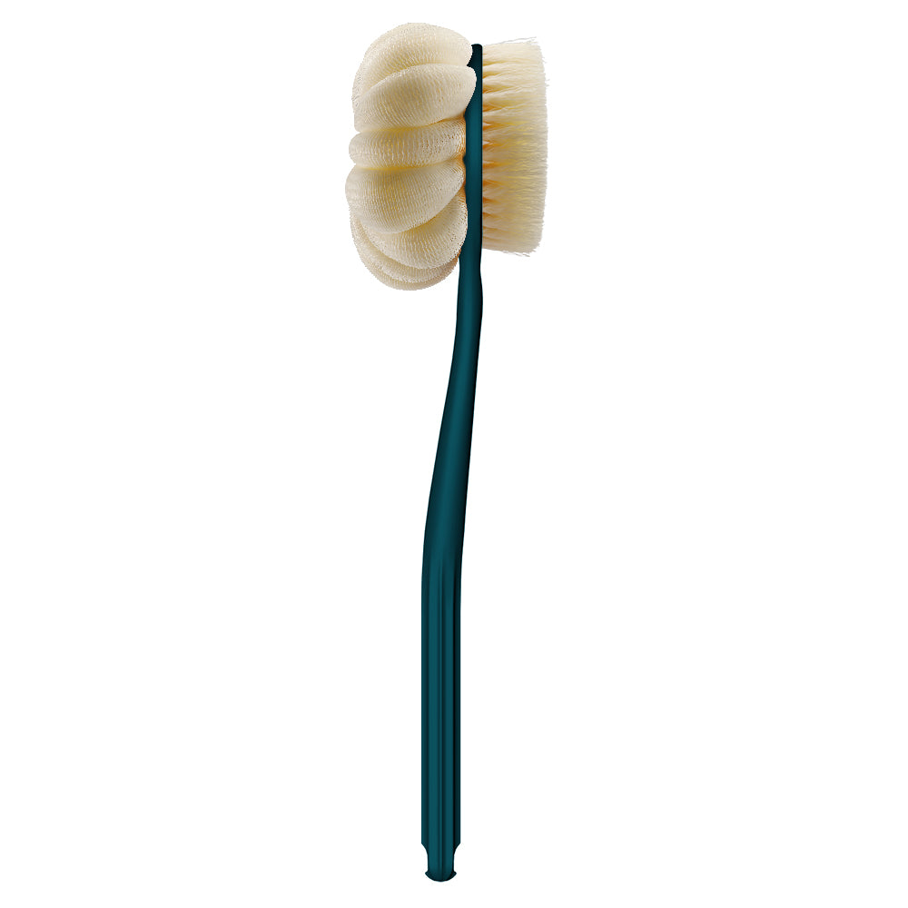 Bath Shower Brush ,Body Brush Back Scrubber Long Handle Bath Shower Brush with Loofah Exfoliation &amp; Improved Skin Perfect for Men Women