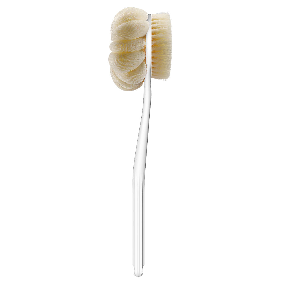 Bath Shower Brush ,Body Brush Back Scrubber Long Handle Bath Shower Brush with Loofah Exfoliation &amp; Improved Skin Perfect for Men Women