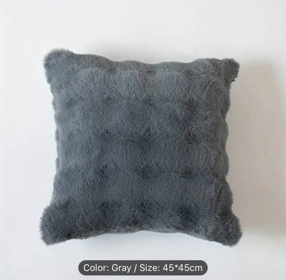 Cushion cover, Decorative Pillow Case Practical Faux Rabbit
