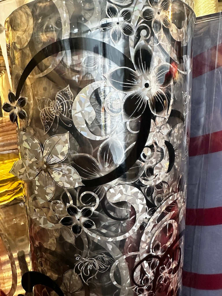 PVC Table Protector Table Cover/Protector printed Transparent Made to Measure (Available in )