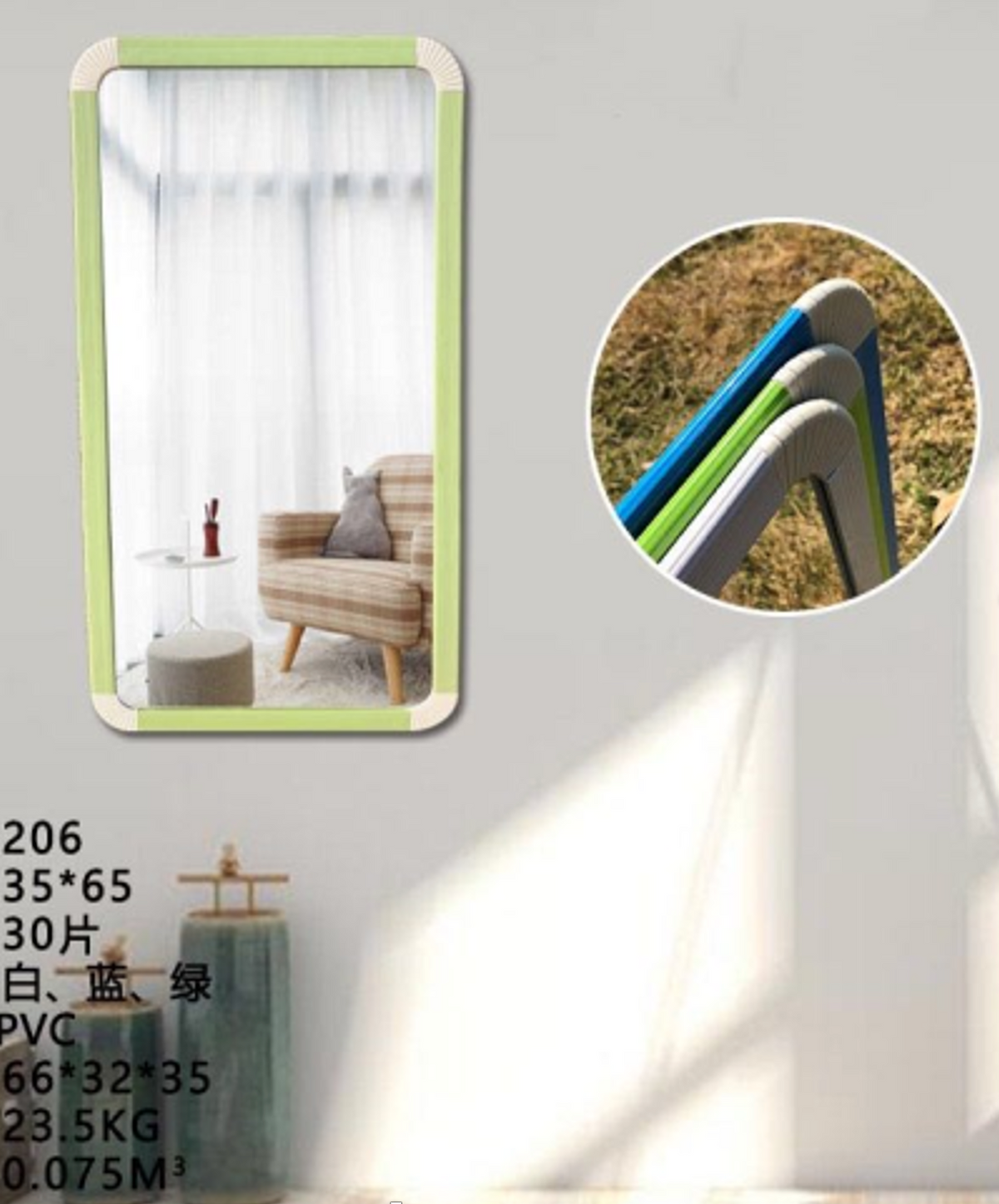 Mirror Full Length Wall Mounted  Mirror for Bedroom ,Bathroom