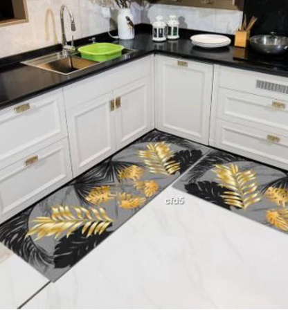 Kitchen Mat Sets Non Slip Washable Kitchen Rug Set 2 Piece
