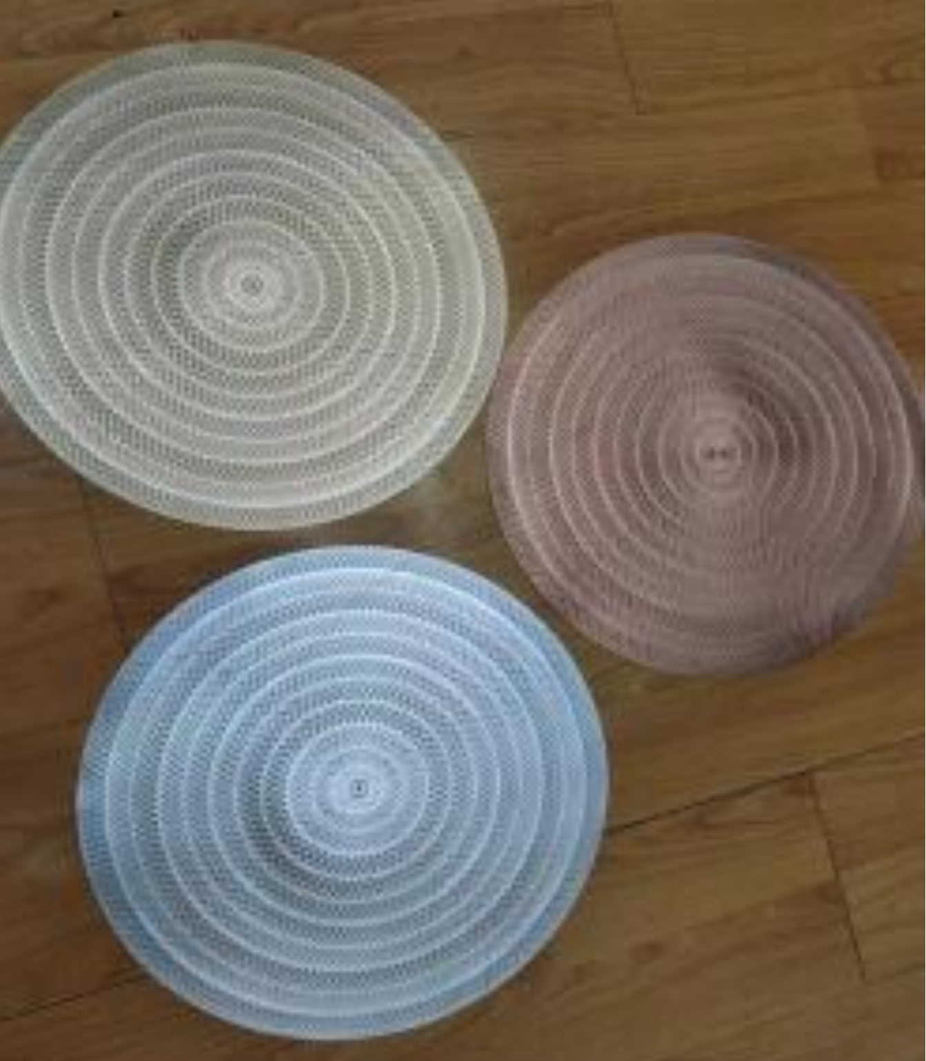 6 pcs Round Placemats ,Dinner mat, round table mats