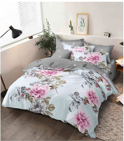 3 Piece  (Single)  Bedding Set 3D Design Duvet Cover Set Microfiber Printed Bedding Set with Pillow Cases and Extra Fitted Sheet Hypoallergenic